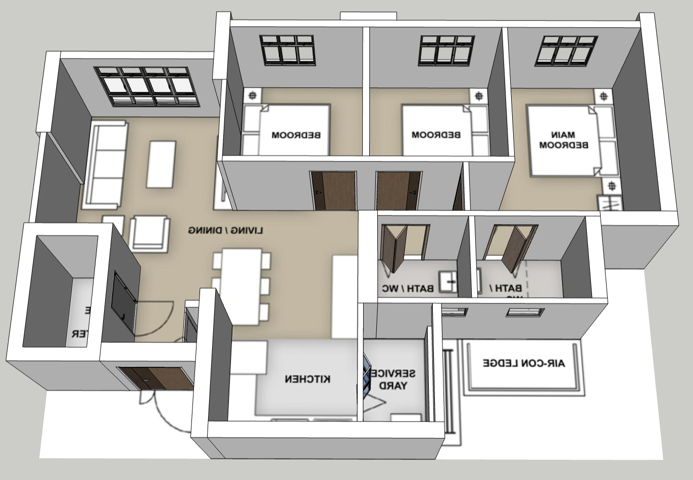 Chencharu Hills 4-room mirror