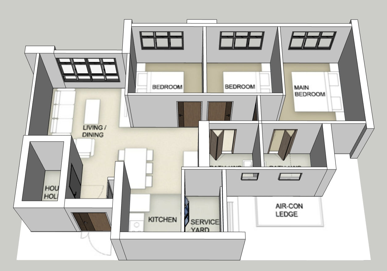 Kembangan Wave 4-room
