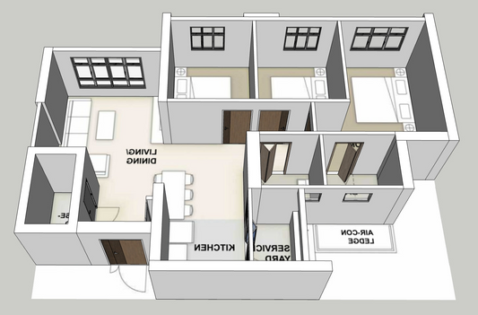 Marsiling Peak I & II 4-room mirror