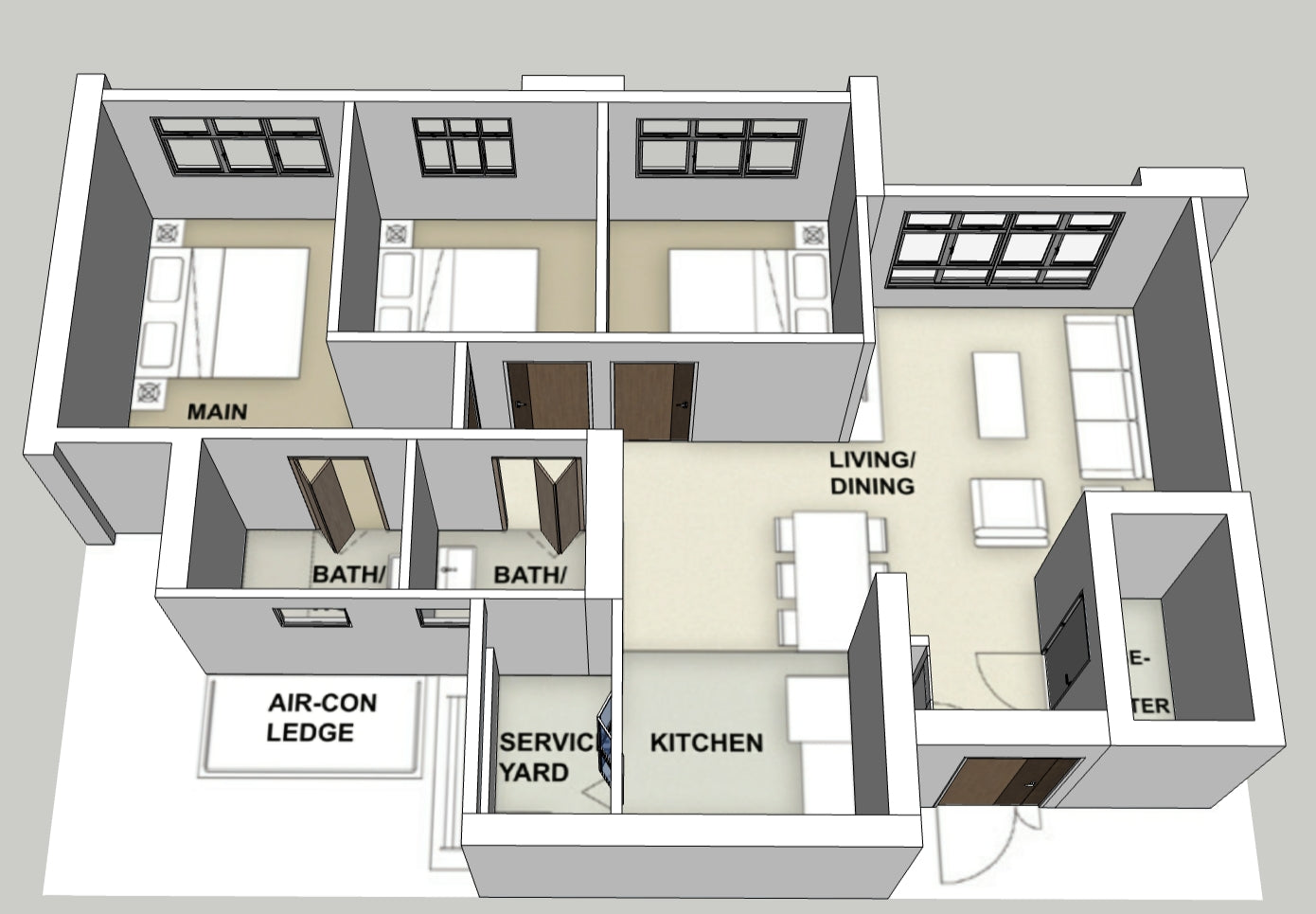 Matilda Riverside 4-room
