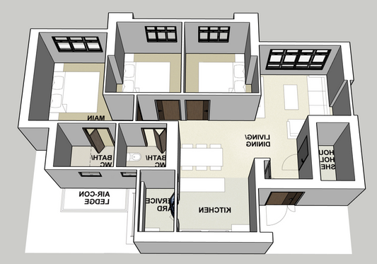 Ulu Pandan Vista 4-room Type 2