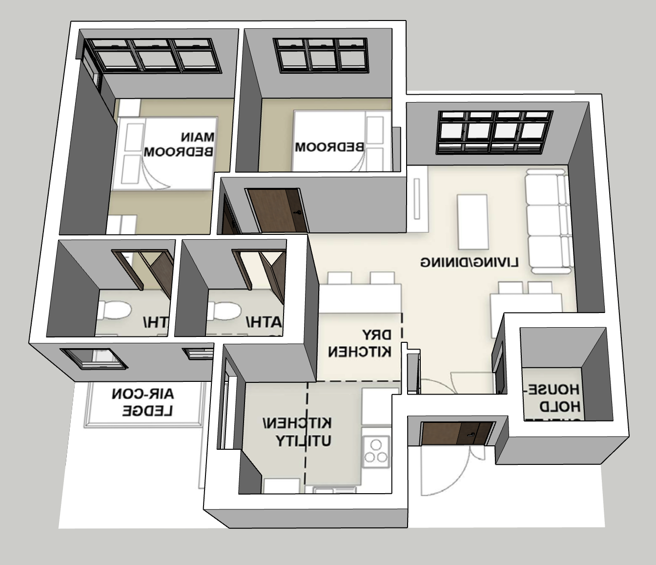 Lakeside View 3-room