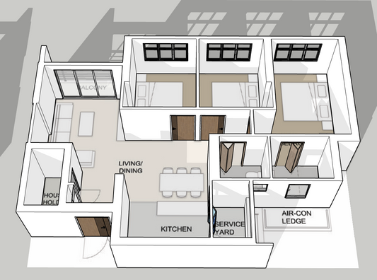 Dakota Crest 4-room Balcony