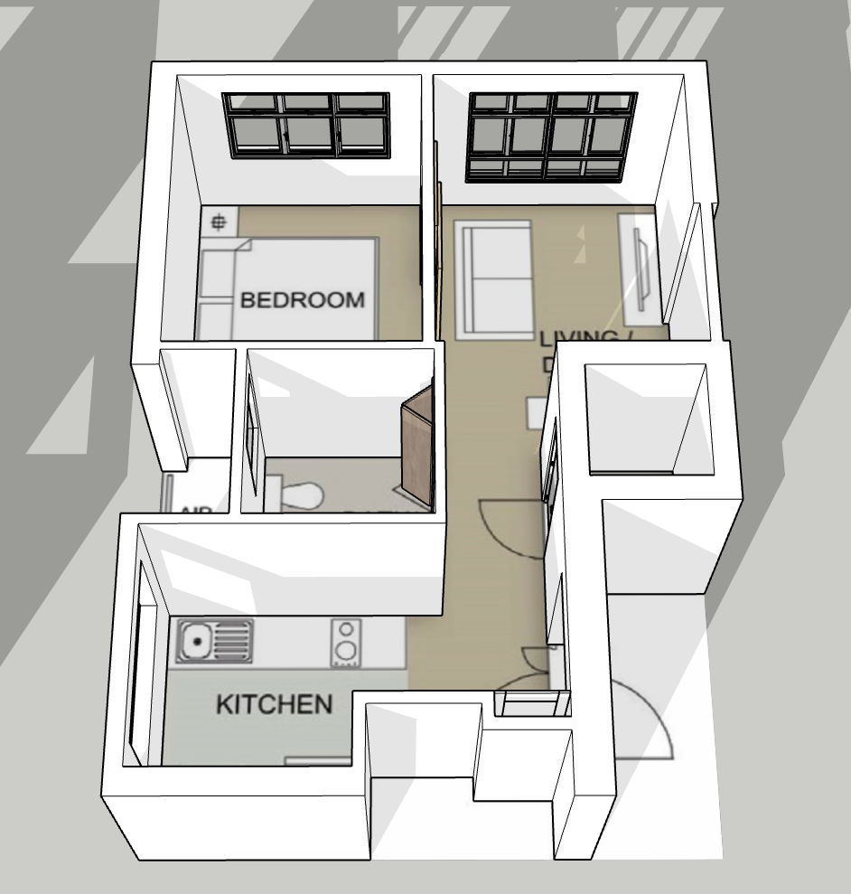 McNair Heights 2-room type 1