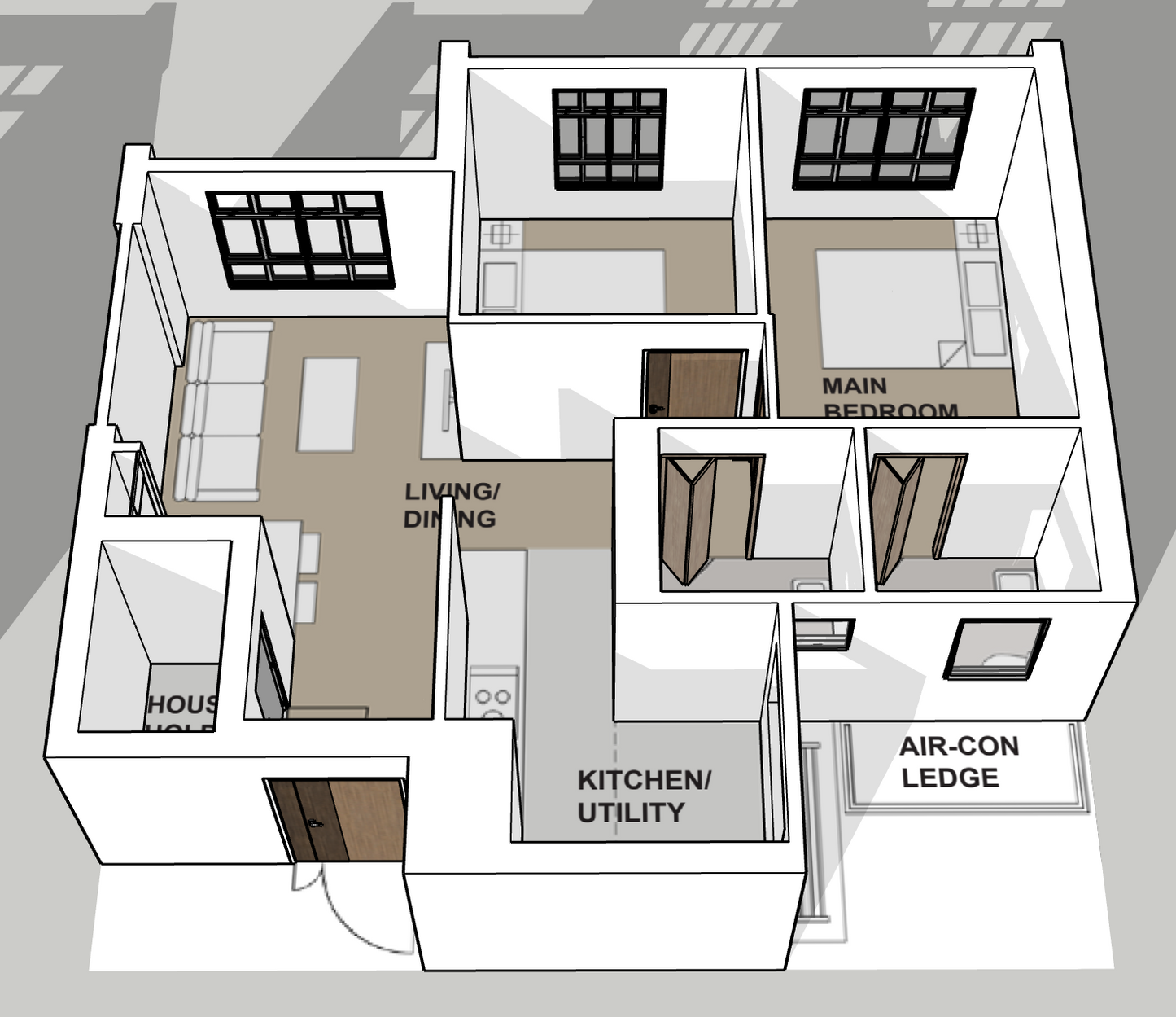 Costa Riviera I & II 3-room