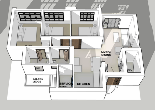 Woodlands North Verge 4-room balcony