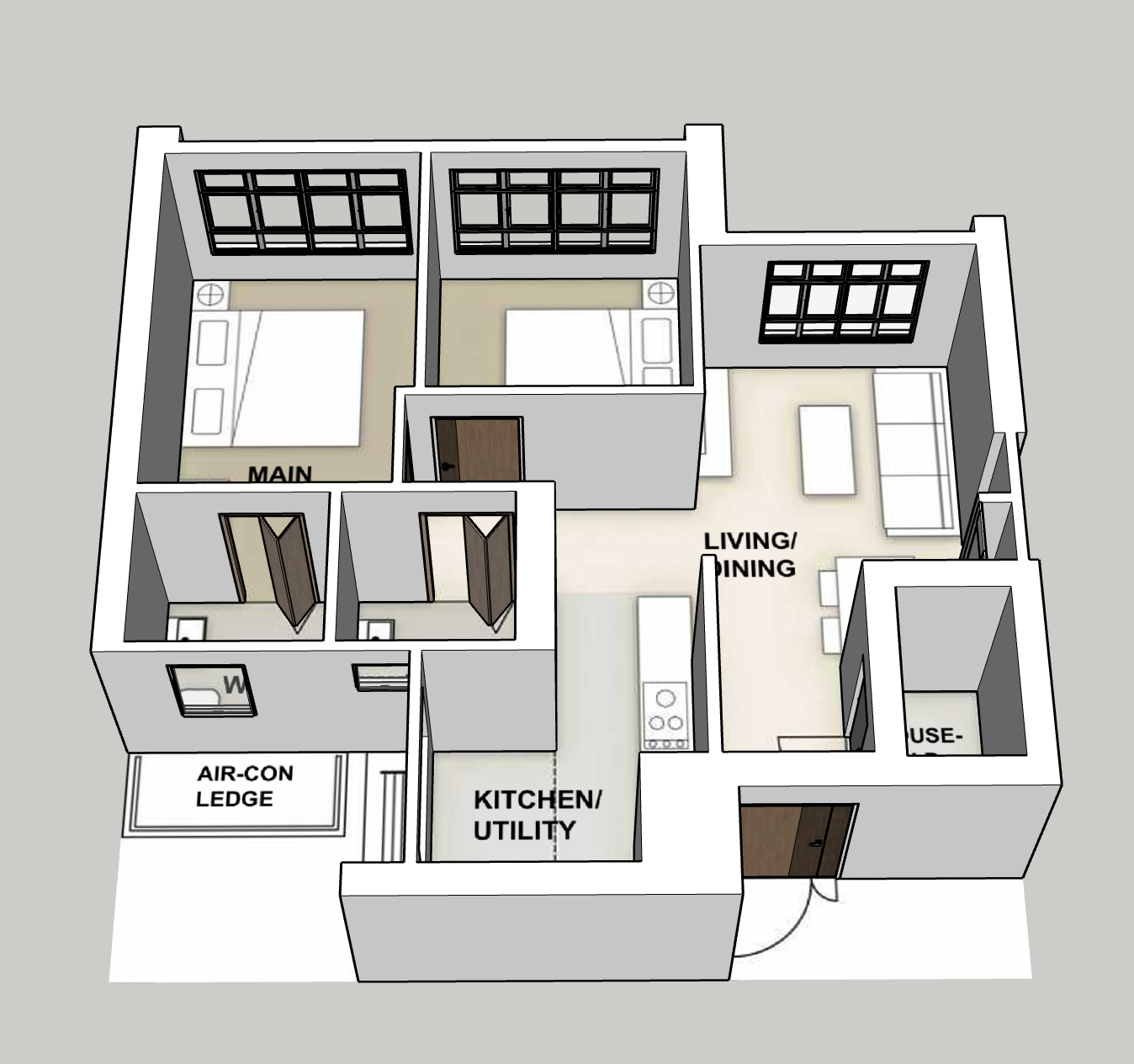 Woodlands North Verge 3-room