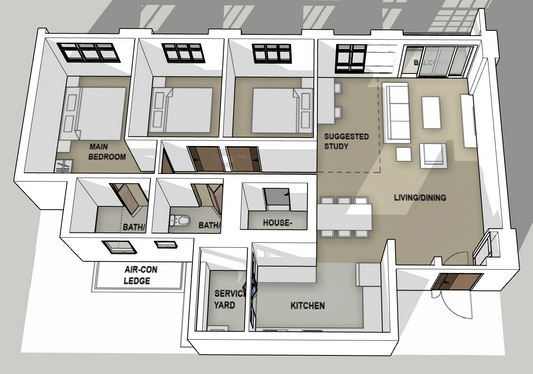 Tampines GreenQuartz 5-room Balcony
