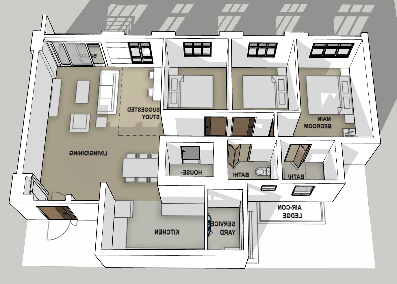 Tampines GreenQuartz 5-room Balcony