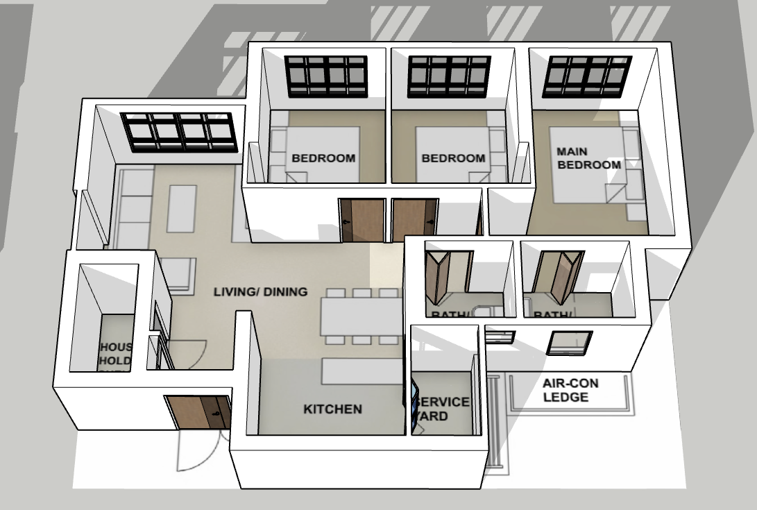 Towner Residences 4-room type 1