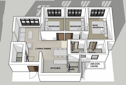 Towner Residences 4-room type 1