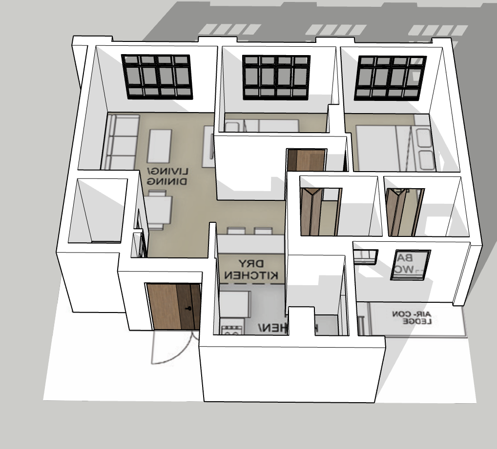 Tanjong Tree Residences @ Hougang 3-room type 1