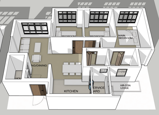 Brickland Weave 4-room