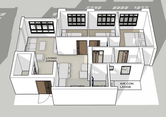 Bedok South Blossoms 4-room type 1
