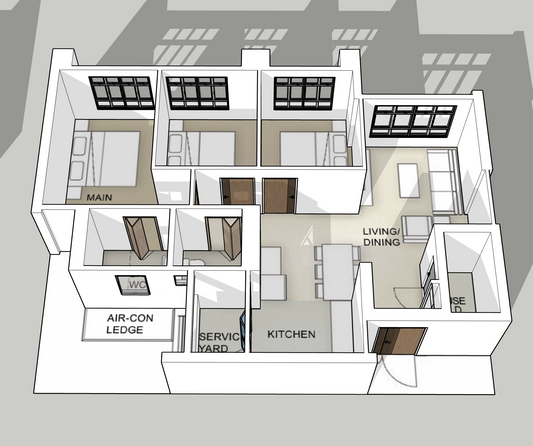 Verandah @ Kallang 4-room type 1