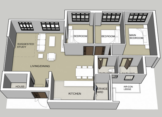Brickland Weave 5-room