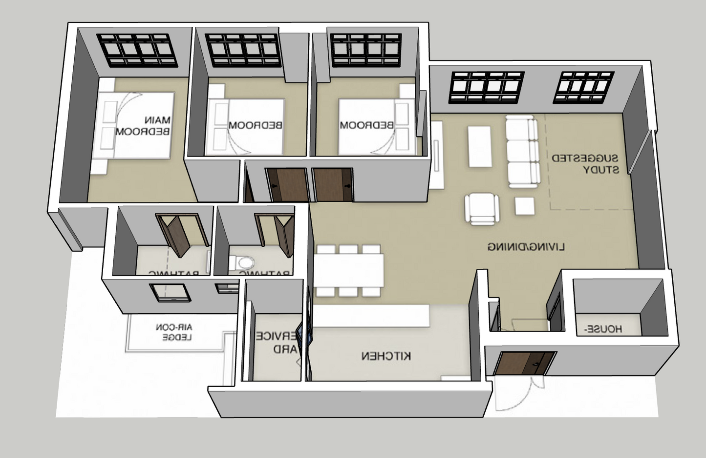 Brickland Weave 5-room