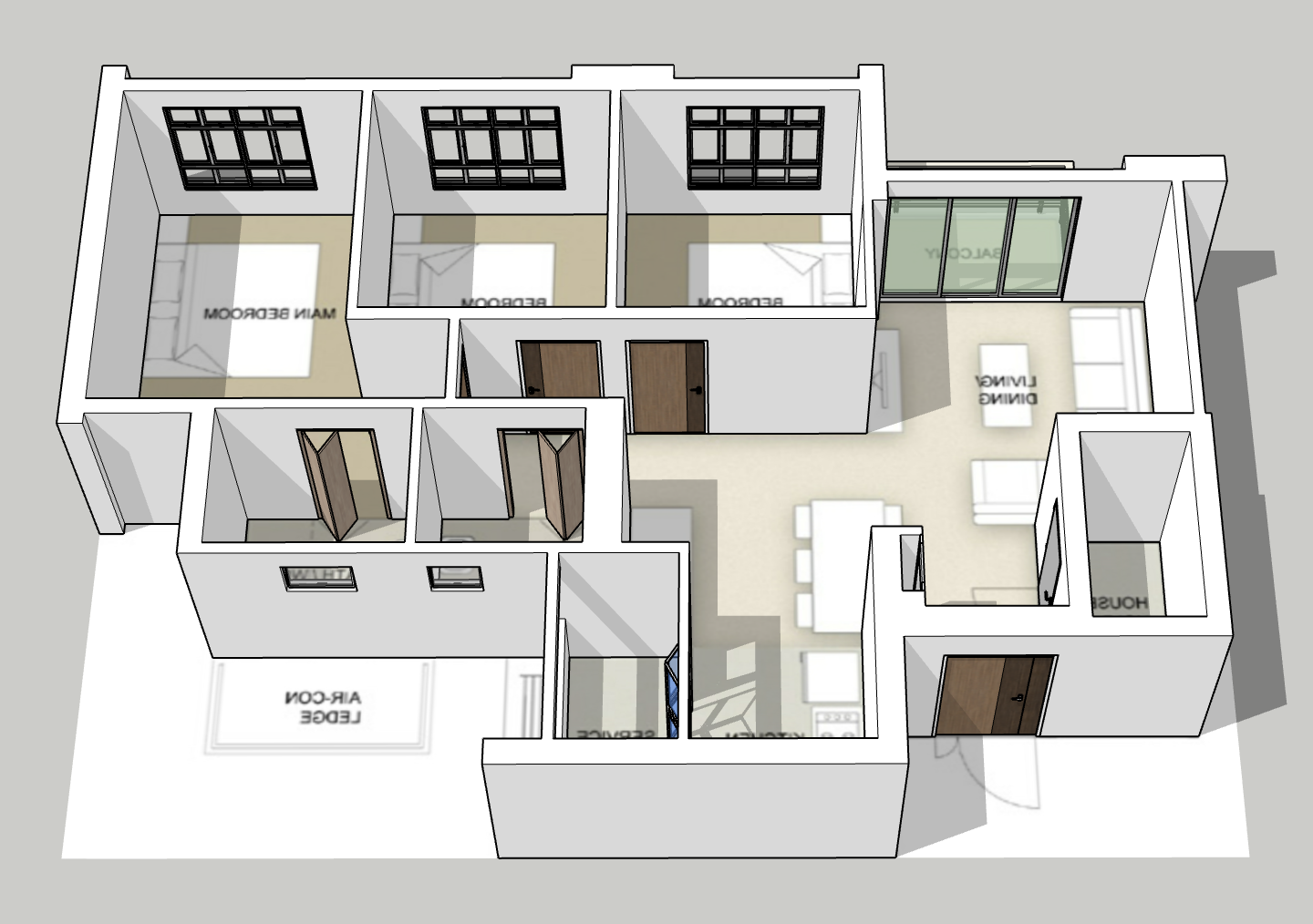 Tanjong Rhu Riverfront I & II 4-room Balcony