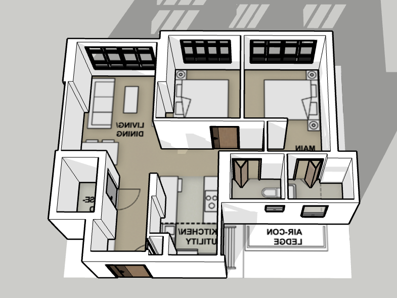 Garden Waterfront I & II @ Tengah 3-room