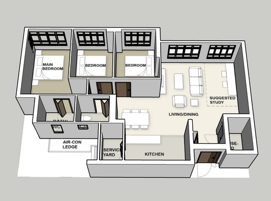 Lakeside View 5-room
