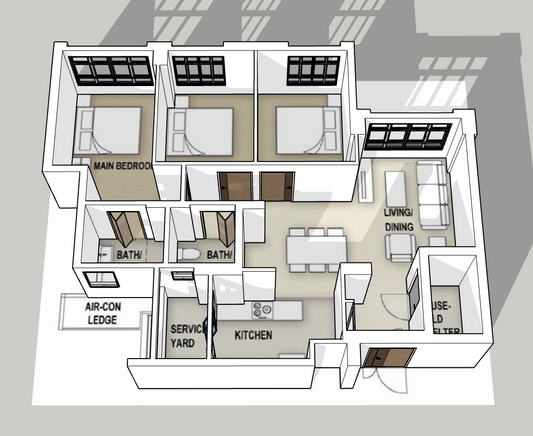 Hougang Citrine 4-room