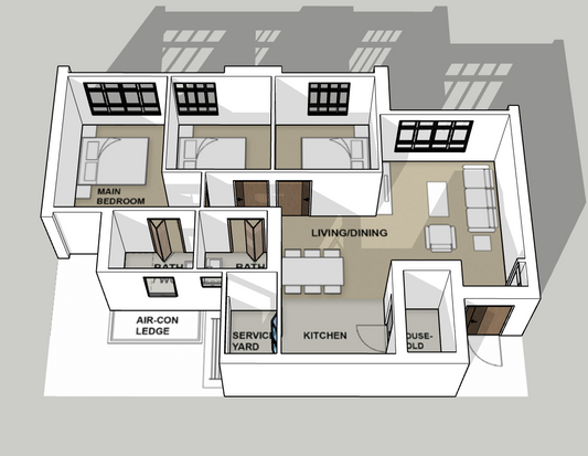Petir Park Edge 4-room type 2