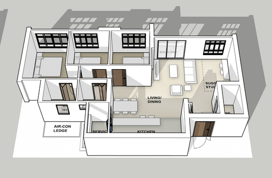 Woodlands North Grove 5-room Balcony