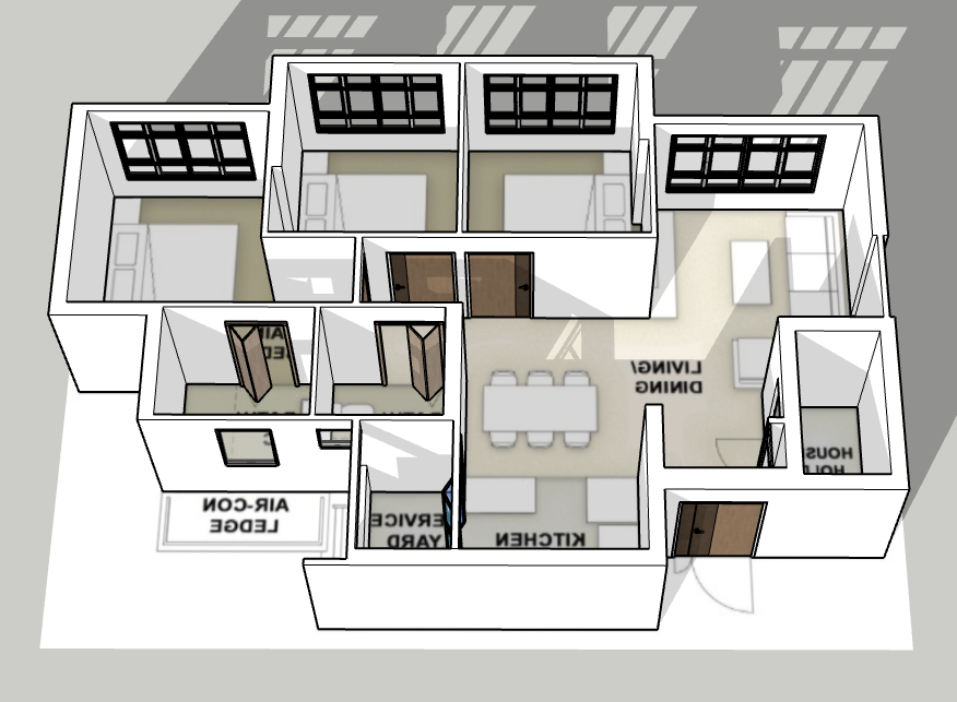 Pine Ville @ AMK 4-room type 2