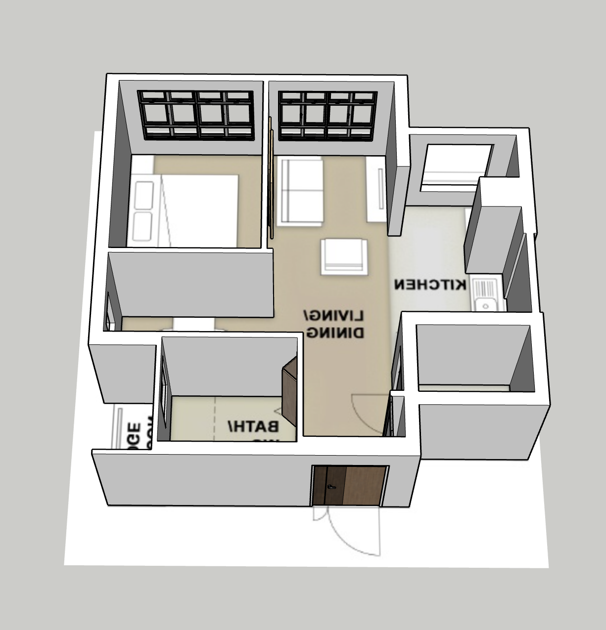 Pine Ville @ AMK 2-room type 2