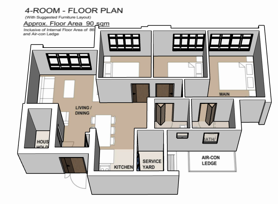 Kebun Baru Breeze 4-room