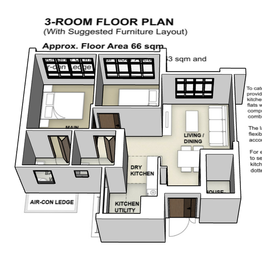 Kebun Baru Ridge 3-room