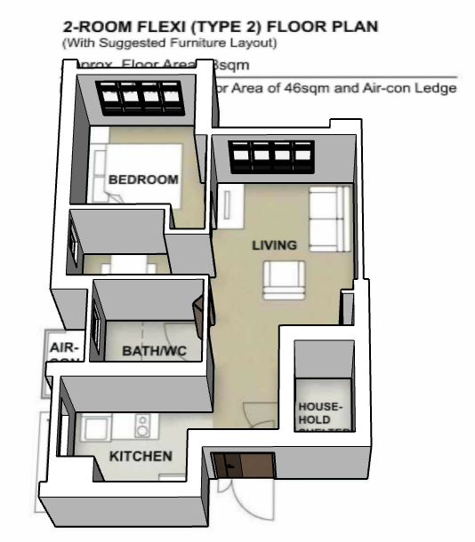 Sembawang Brook 2-room type 2
