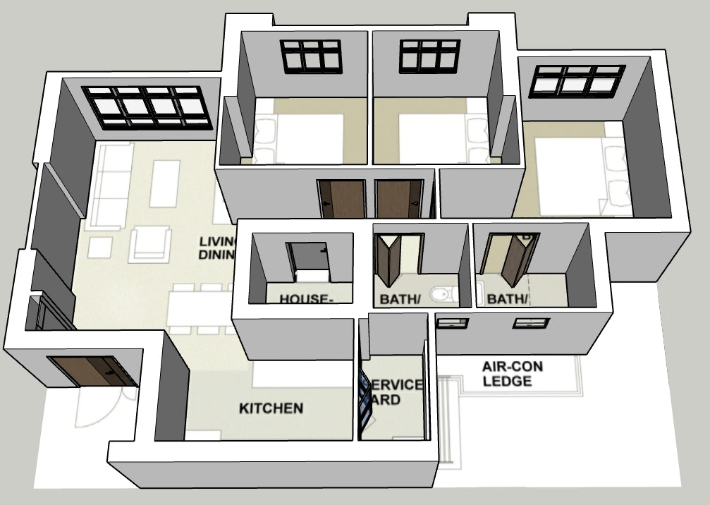 Ulu Pandan Vista 4-room Type 1