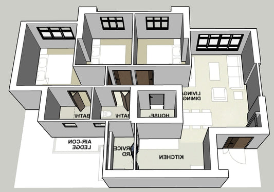 Ulu Pandan Vista 4-room Type 1