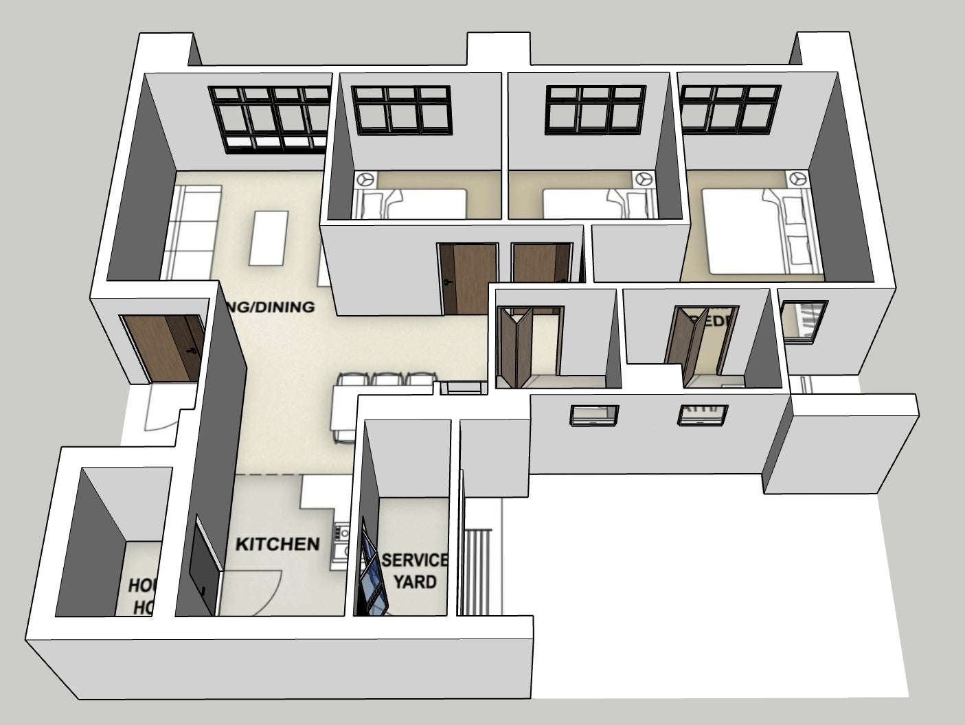 River Peaks I & II 4-room type 2