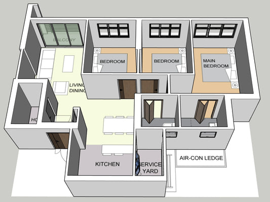 Costa Grove 4-room Balcony