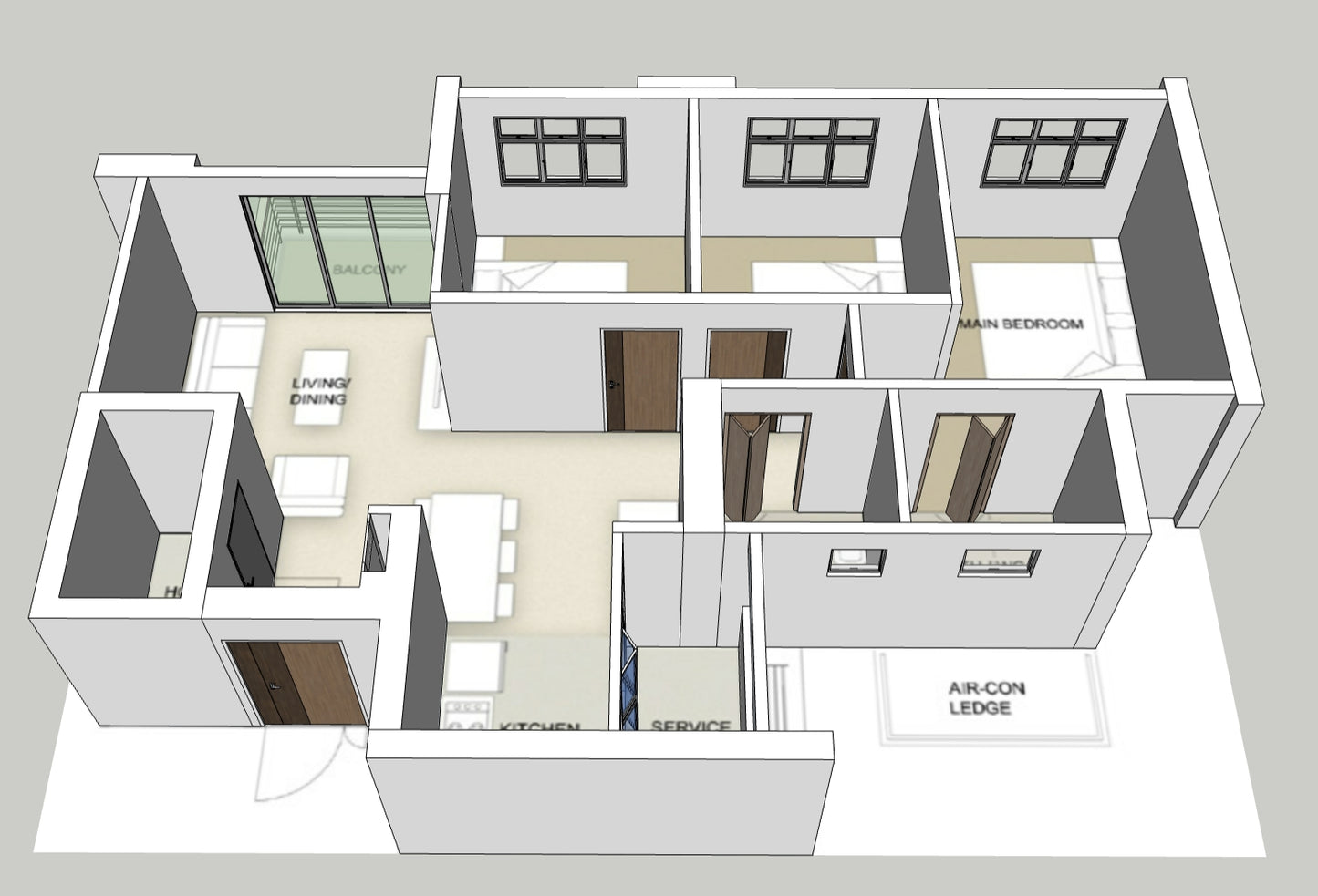 Tanjong Rhu Riverfront I & II 4-room Balcony