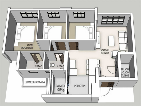 West BrickVille @ Bukit Batok 4-room mirror