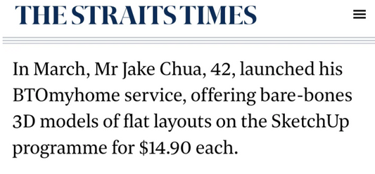 BTOmyhome Featured in The Straits Times!