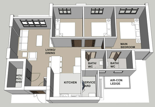 Costa Riviera I & II 4-room