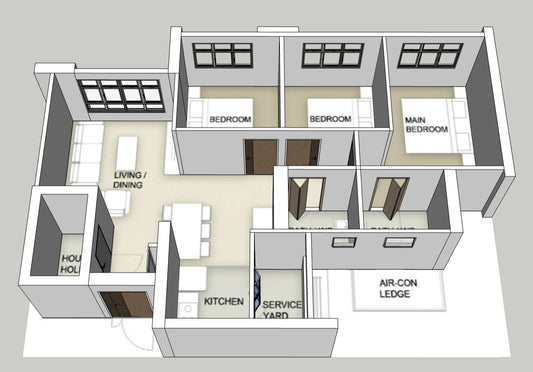 Kembangan Wave 4-room
