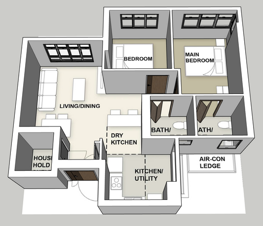 Lakeside View 3-room