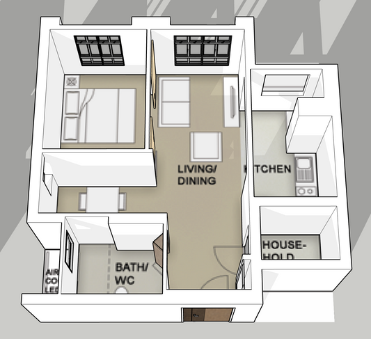 Parc Flora @ Tengah 2-room type 2