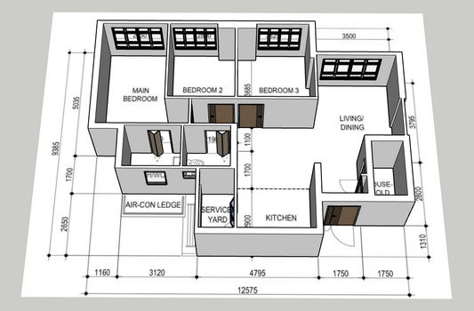 Pine Ville @ AMK 4-room type 1