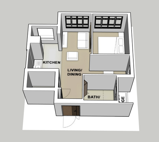Pine Ville @ AMK 2-room type 2