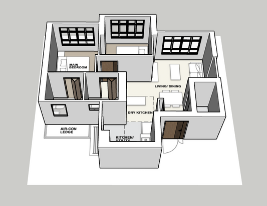 Ghim Moh Natura 3-room type 2