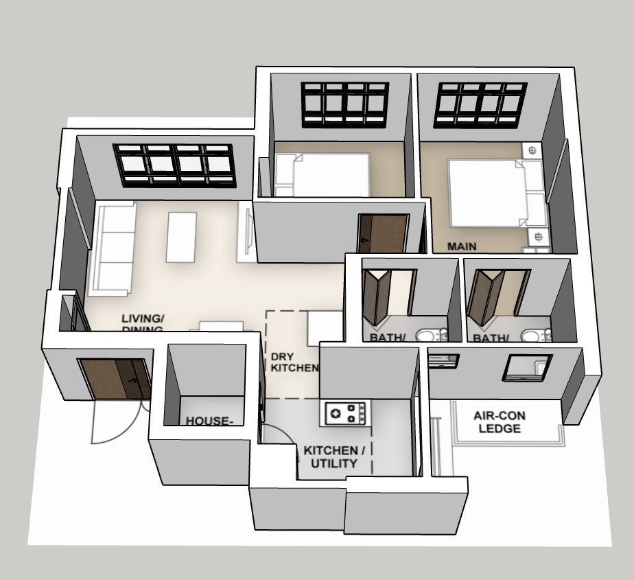 Kim Keat Heights 3-room type 1