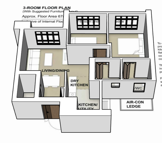 Berlayar Rise 3-room