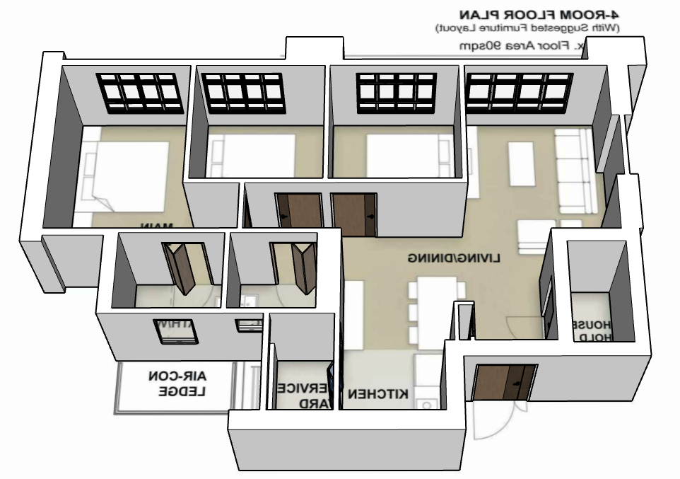Berlayar Rise 4-room