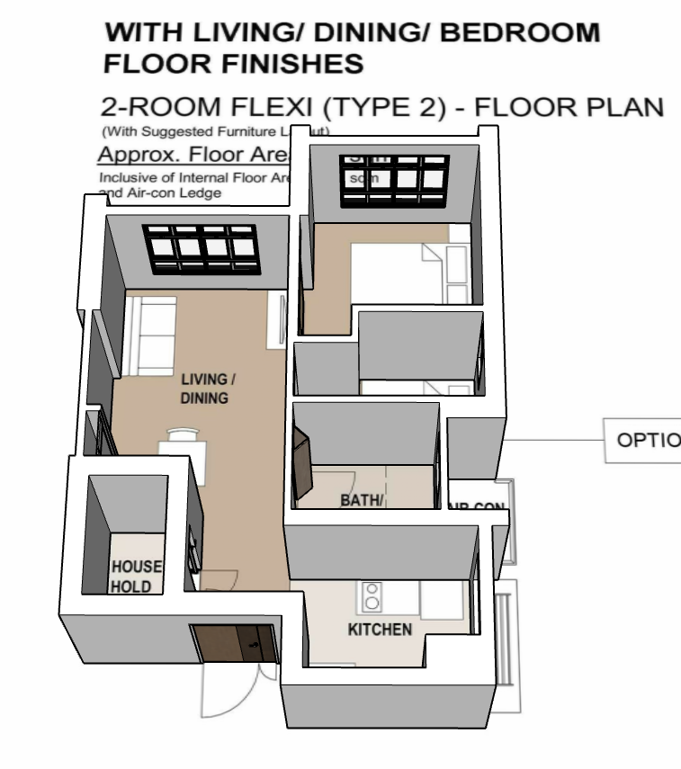 Kebun Baru Breeze 2-room type 2